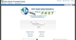 Desktop Screenshot of catalog.lancasterlibraries.org